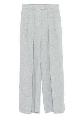 Brunello Cucinelli metallic-threading trousers - Blue