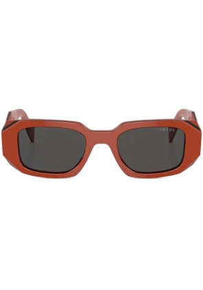 Prada Eyewear geometric-frame sunglasses - Orange