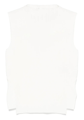 Victoria Beckham ribbed tank top - White
