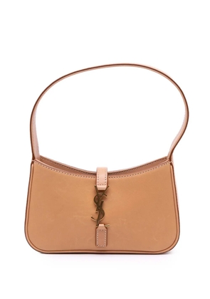 Saint Laurent Pre-Owned 2022 Mini Smooth Calfskin Le 5 a 7 Hobo shoulder bag - Brown