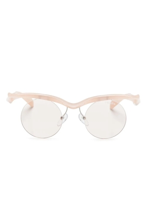 Prada Eyewear A24S round-frame sunglasses - Pink