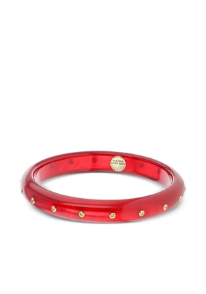 Mark Davis 18K yellow gold small Yellow Sapphire Bakelite bangle