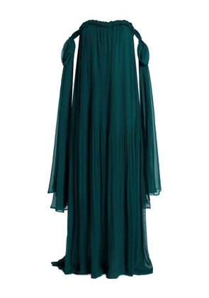 Leo Lin Camila off-shoulder maxi dress - Green