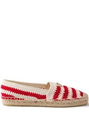 Prada striped espadrilles - Red
