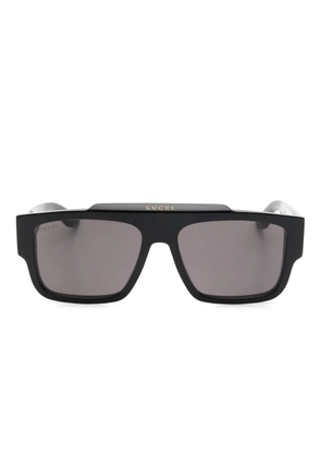 Gucci Eyewear logo-engraved sunglasses - Black