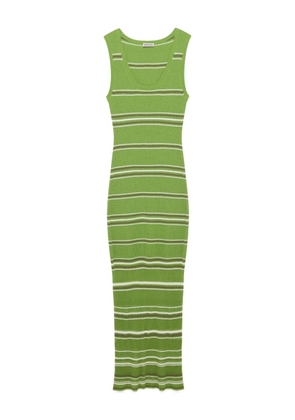Simkhai Mariana striped knit maxi dress - Green