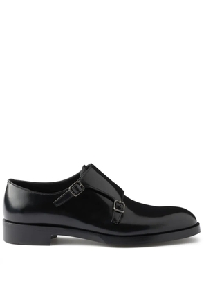 Prada patent-finish mink shoes - Black