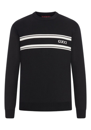 Gucci stripe-logo sweater - Black