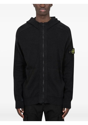 Stone Island 5100006 hooded gauzed-effect sweater - Black