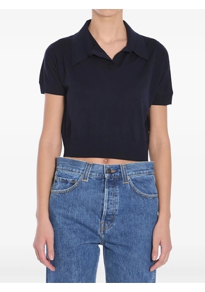 KHAITE Morgane polo shirt - Blue