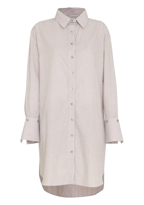 Gloria Coelho striped cotton shirt - Brown