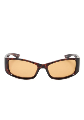 Le Specs Du Jour rectangle-frame sunglasses - Brown