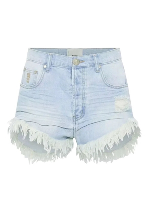 One Teaspoon frayed denim shorts - Blue