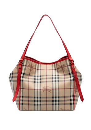 Burberry Pre-Owned 2000-2017 Small Haymarket Check Coated Canvas Canterbury tote bag - Brown