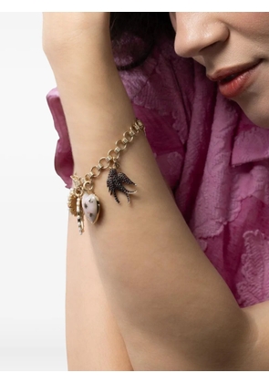 Storrow Jewelry 14kt yellow gold Sparrow Diamond charm - Black