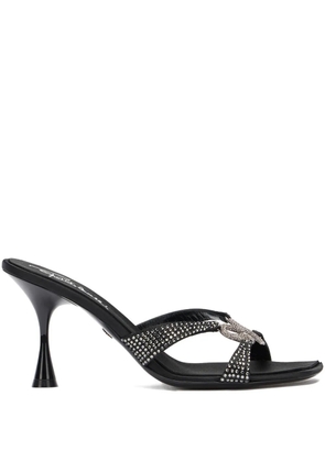 Roberto Cavalli embellished heeled sandals - Black