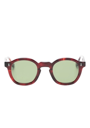 Lesca Mose mottled round-frame sunglasses - Brown