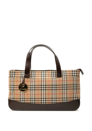 Burberry Pre-Owned 2000-2017 Haymarket Check Canvas handbag - Brown