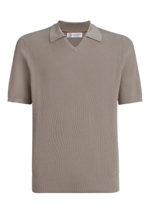 Brunello Cucinelli V-neck short-sleeve T-shirt - Neutrals