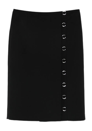 MEDEEA rings-details midi skirt - Black