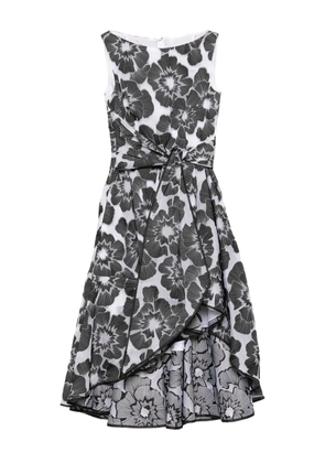 Talbot Runhof floral-print knot dress - Black