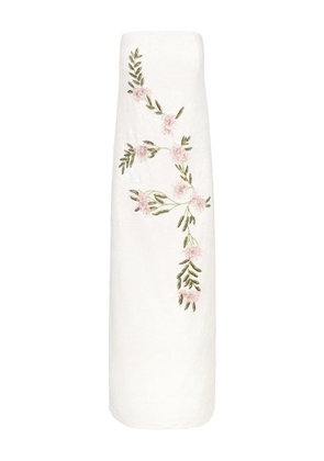 STAUD Casey floral-embroidered dress - Neutrals