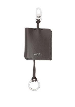 TOTEME leather keyring - Brown