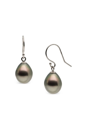 Baggins 18K white gold Tahitian pearl earrings - Silver