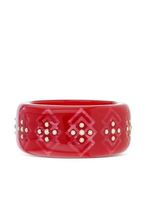 Mark Davis 18K yellow gold bakelite bracelet - Red