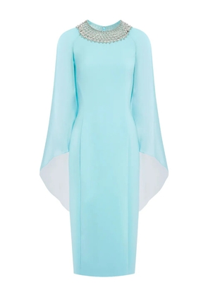 Jenny Packham Sunbeam beaded midi dress - Blue