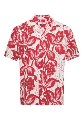 Orlebar Brown Maitan floral-print linen shirt - White