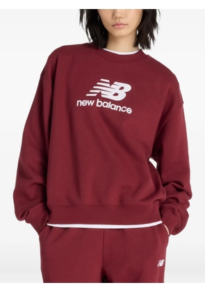 New Balance logo-crew sweatshirt - Red