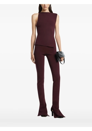 Courrèges oblique interlock top - Red