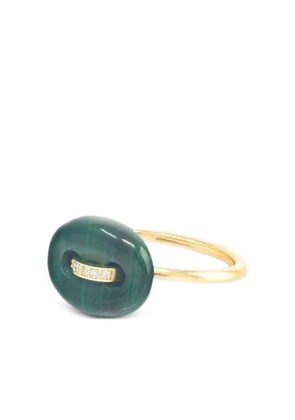 Jenna Blake 18kt yellow gold Mariner Malachite ring
