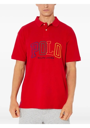 Polo Ralph Lauren logo-lettering polo shirt - Red