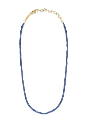 Azlee 18kt yellow gold beaded Sapphire necklace