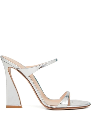 Gianvito Rossi 105mm strappy heeled sandals - Silver