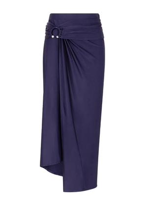 Rabanne draped midi skirt - Purple