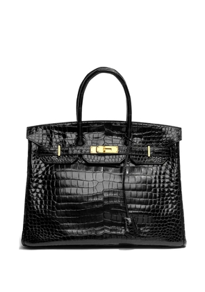 Hermès Pre-Owned 2010 35 Birkin leather tote bag - Black