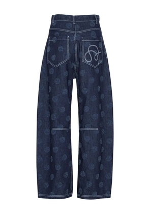 Henrik Vibskov Dart needle-punch dot jeans - Blue