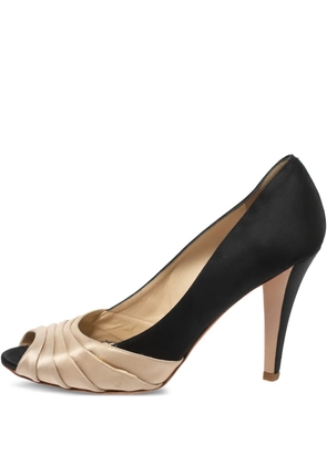 Oscar de la Renta Pre-Owned 95mm peep-toe heeled pumps - Black