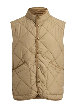 Polo Ralph Lauren quilted corduroy-trim gilet - Neutrals