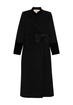Valentino Garavani bow-detailed coat - Black