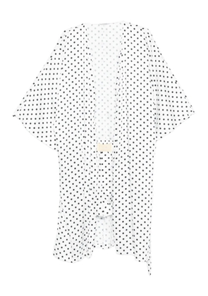 Parlor polka dot-pattern set - White