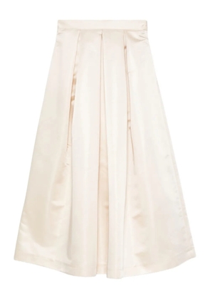 Lunatica Milano Luna 88 Duchesse pleated Skirt - Neutrals