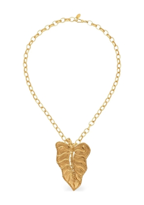 Sylvia Toledano Botanica leaf-shaped pendant chain necklace - Gold