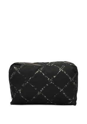 CHANEL Pre-Owned 1997-1999 Old Travel Line Nylon pouch - Black