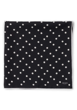 Prada silk scarf - Black