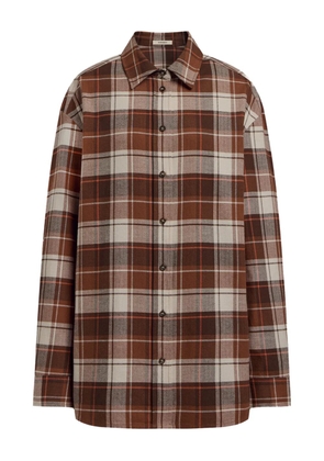 12 STOREEZ checked shirt - Brown