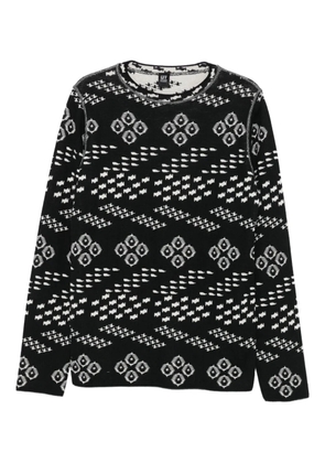 Gianfranco Ferré Pre-Owned 1990s geometric-print sweater - Black